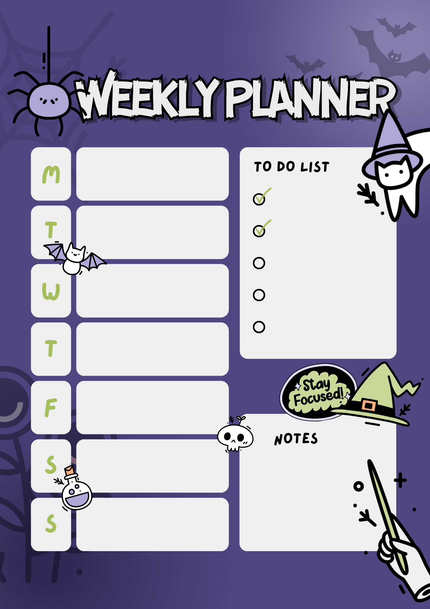 Halloween Planner