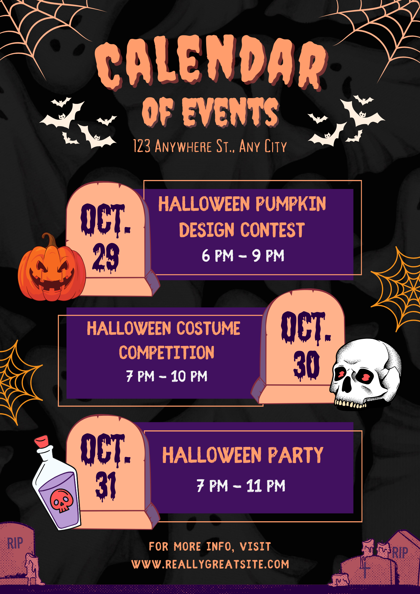 Halloween Trick Or Treat Flyer