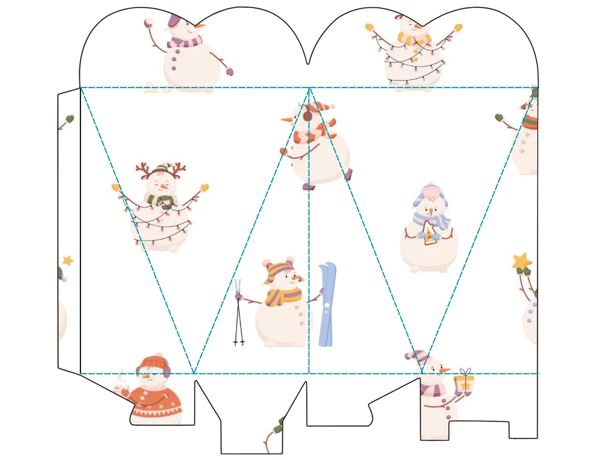 Christmas Candy Holder Heart Shape