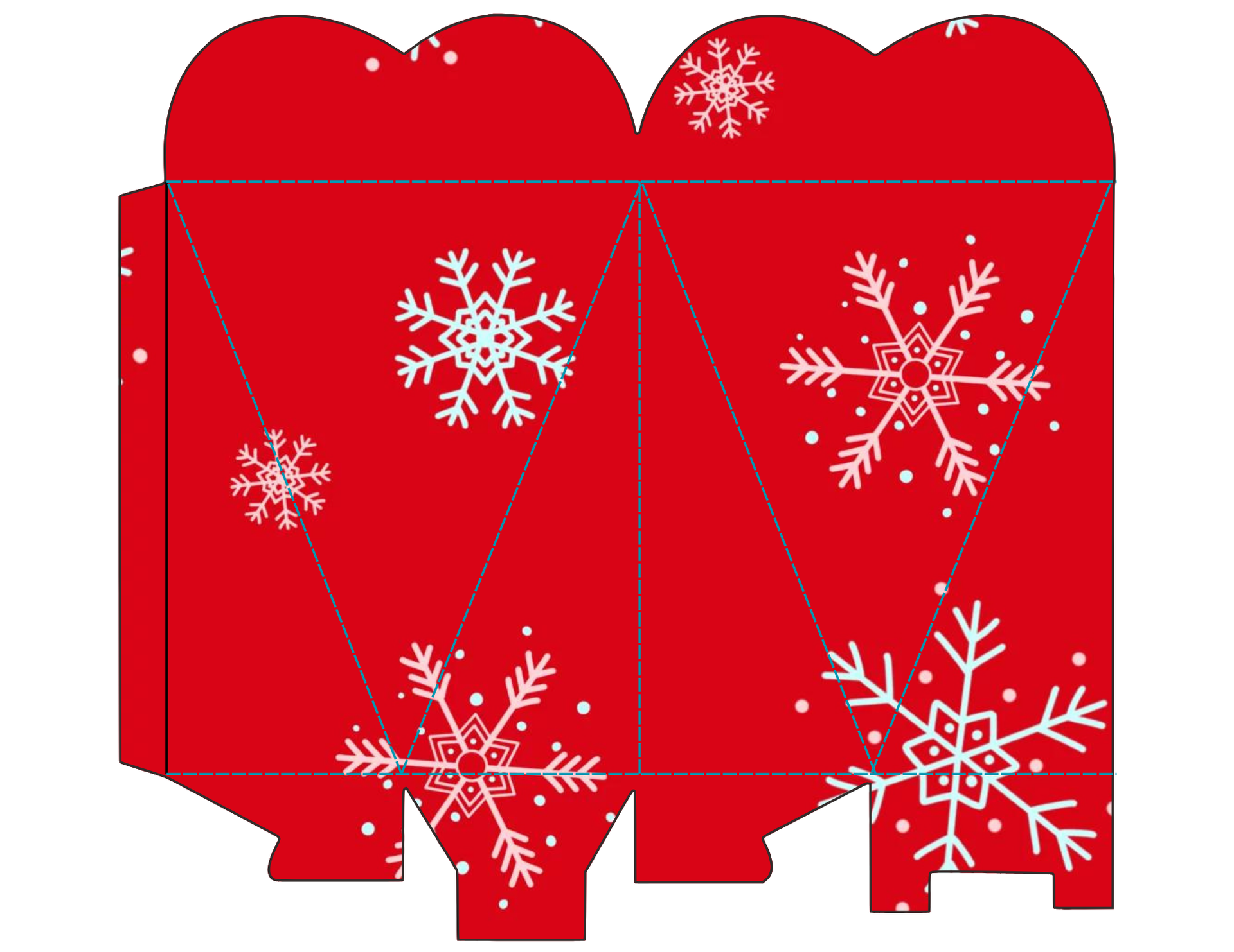Christmas Candy Holder Heart Shape