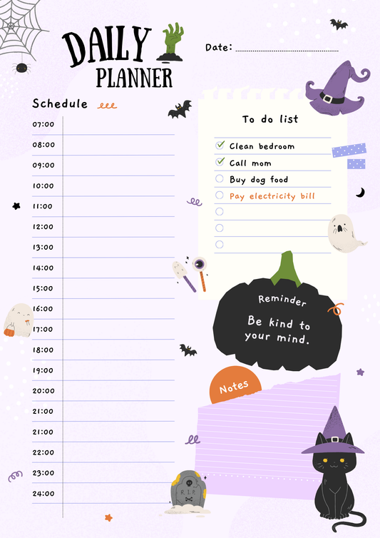 Halloween Planner