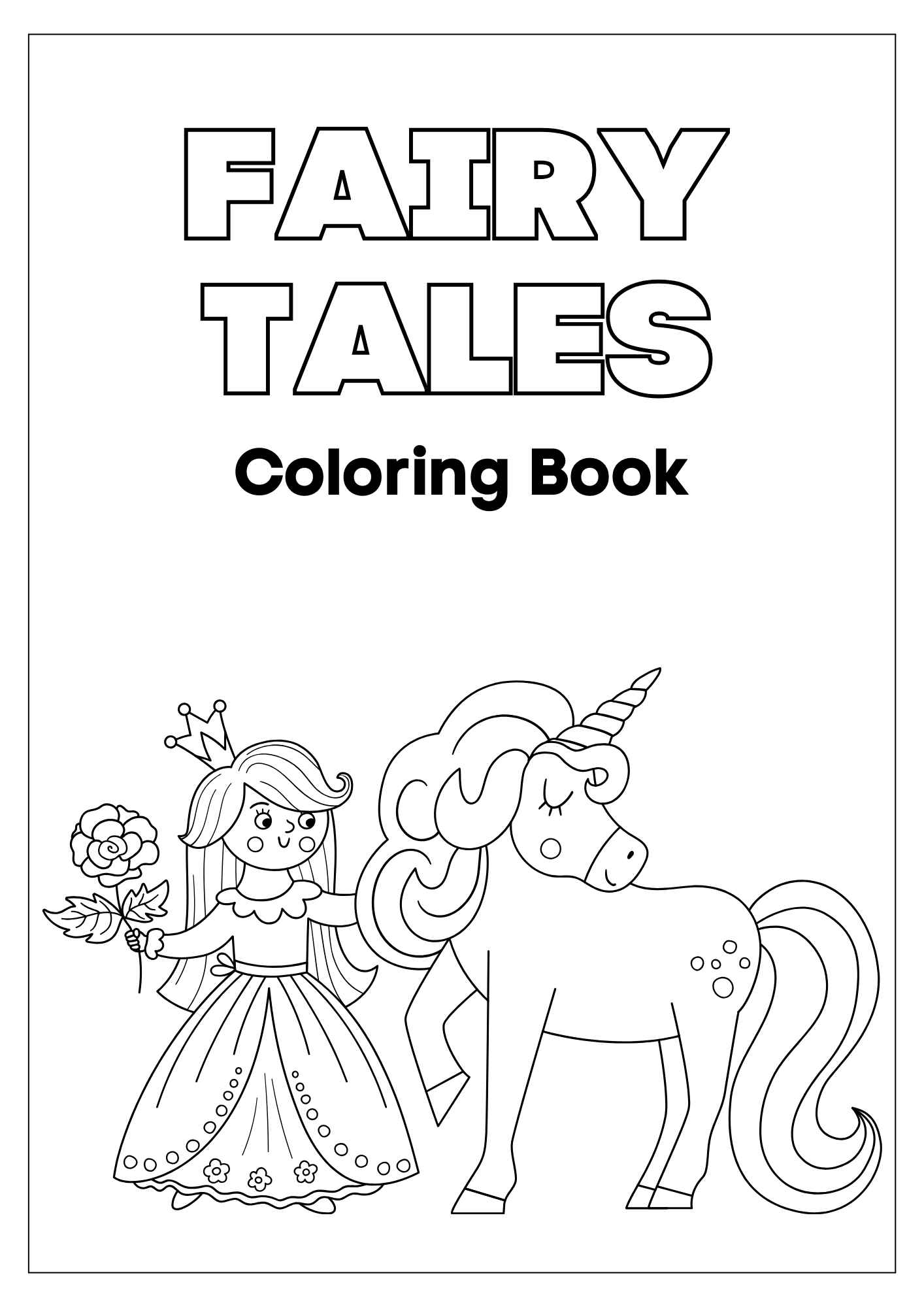 Fairy Tales and Coloring Book