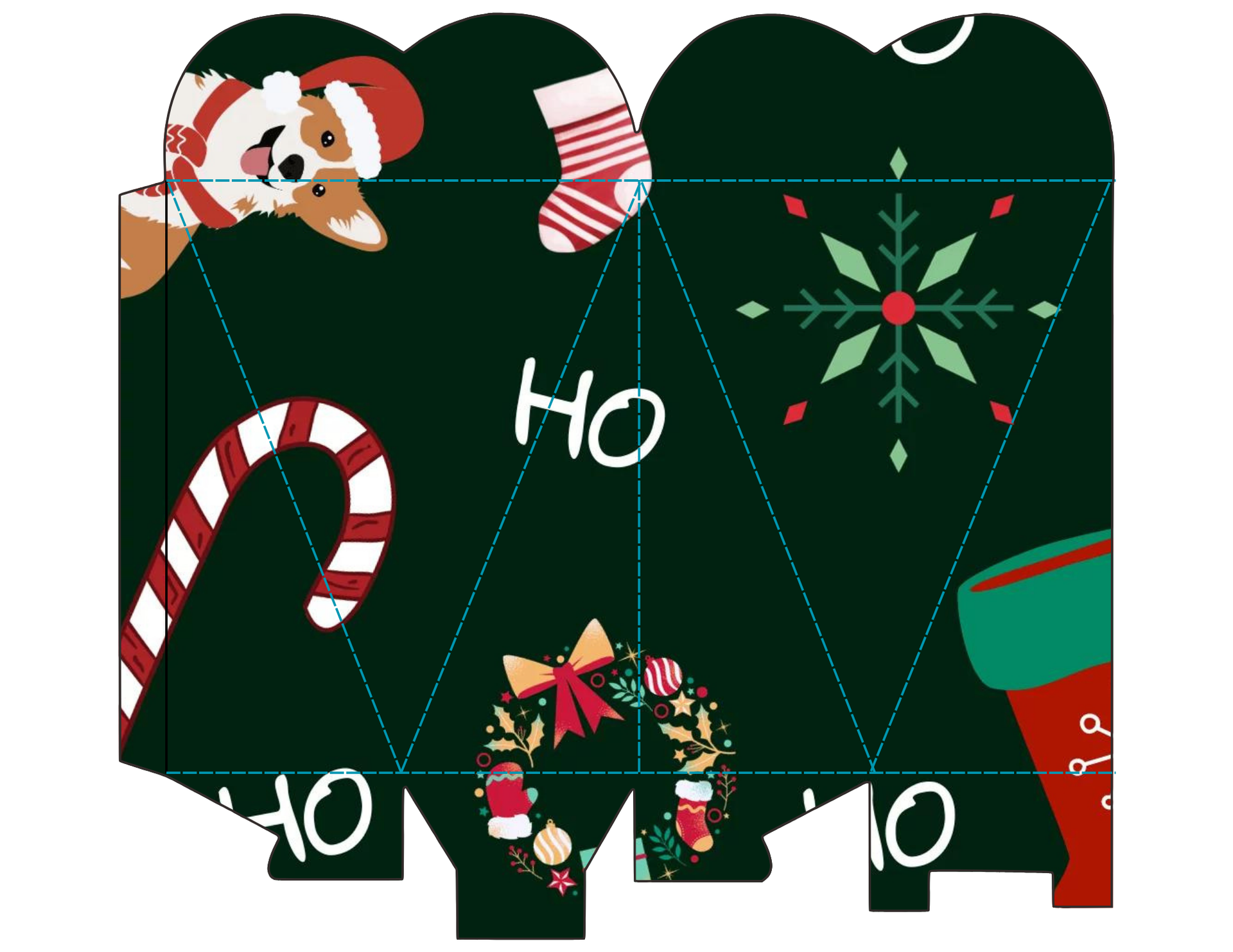 Christmas Candy Holder Heart Shape