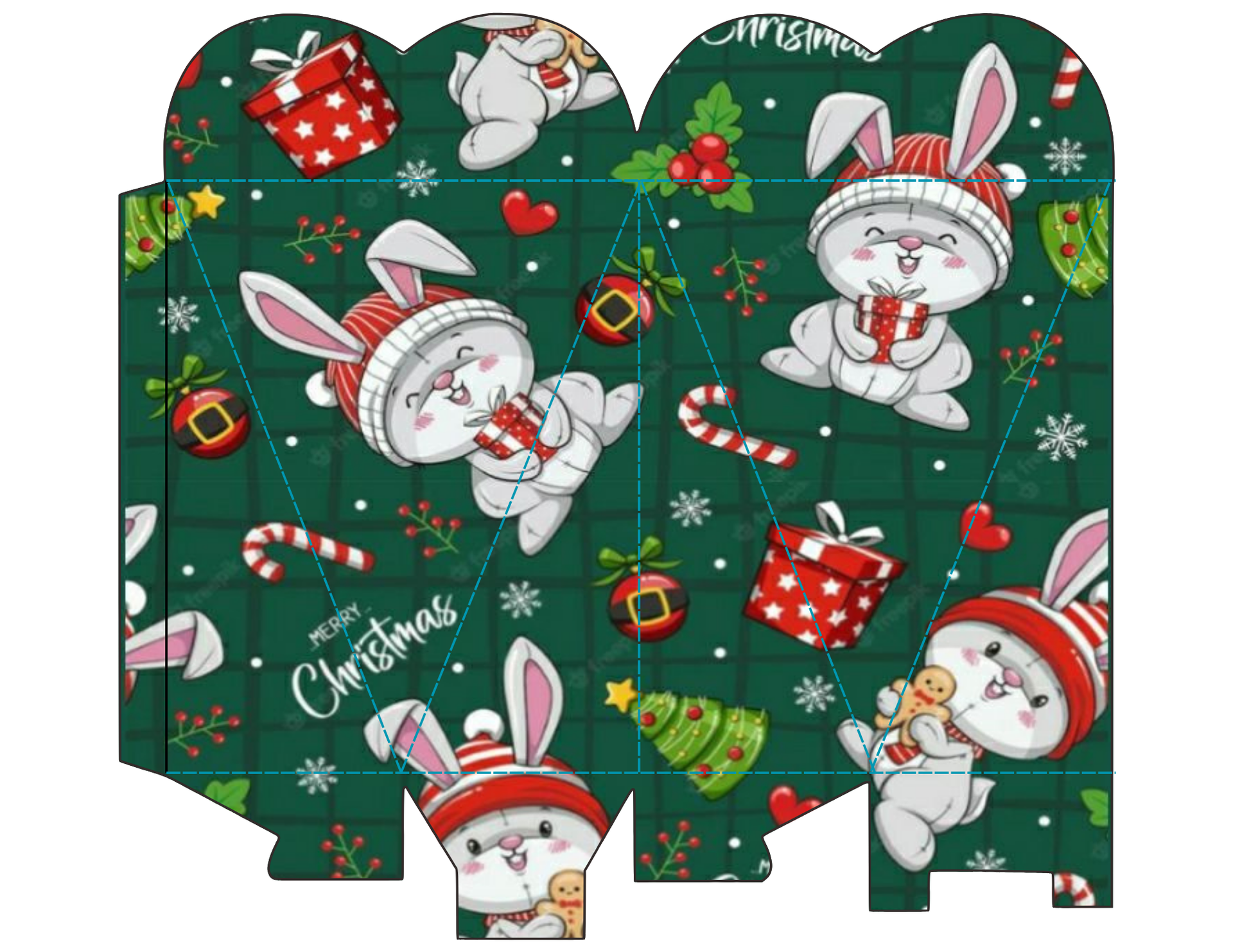 Christmas Candy Holder Heart Shape
