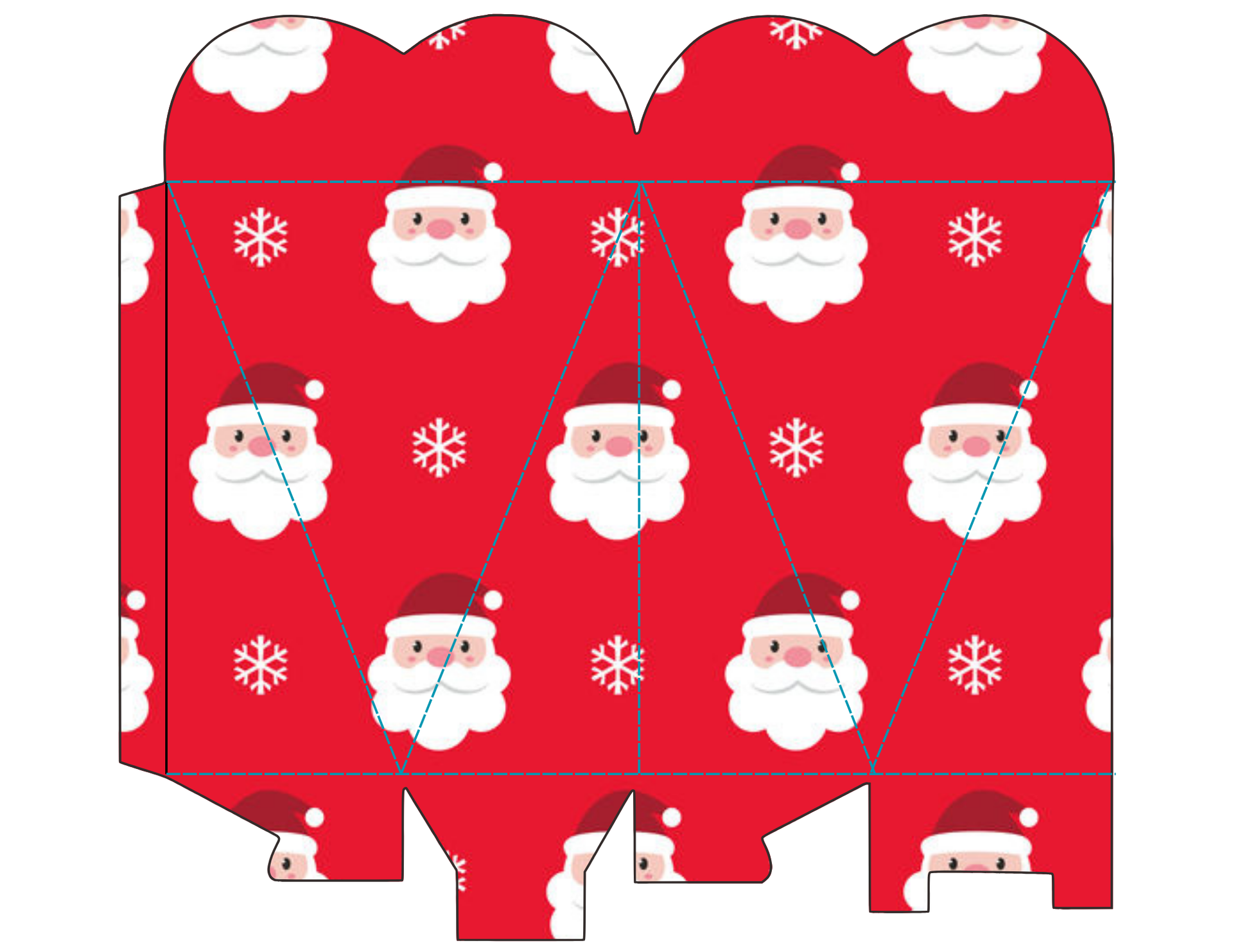 Christmas Candy Holder Heart Shape