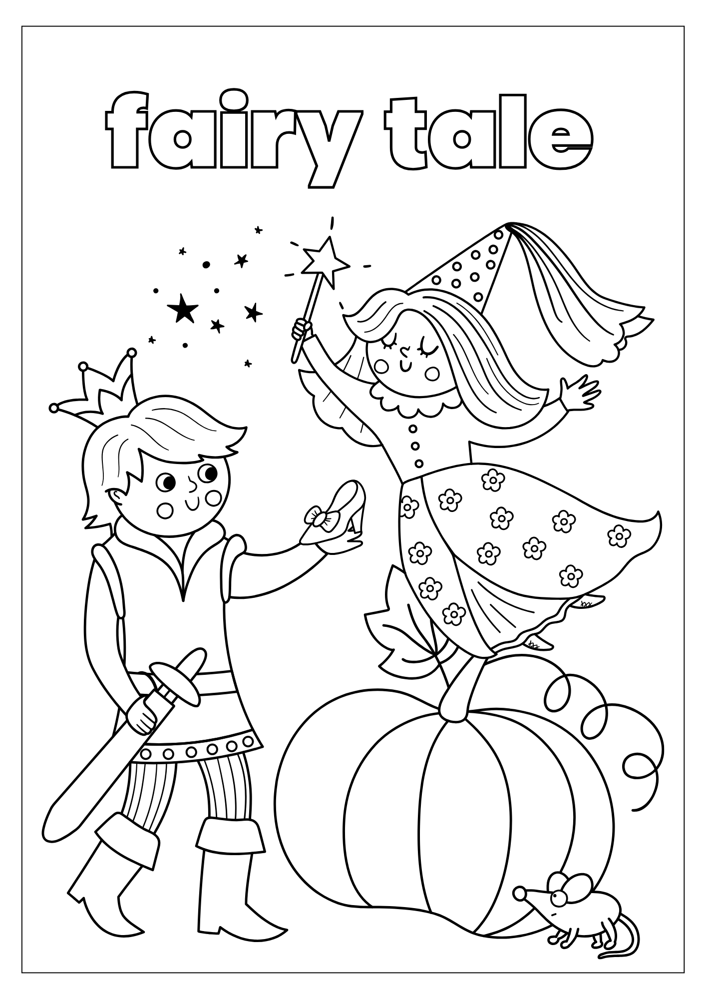 Fairy Tales and Coloring Book