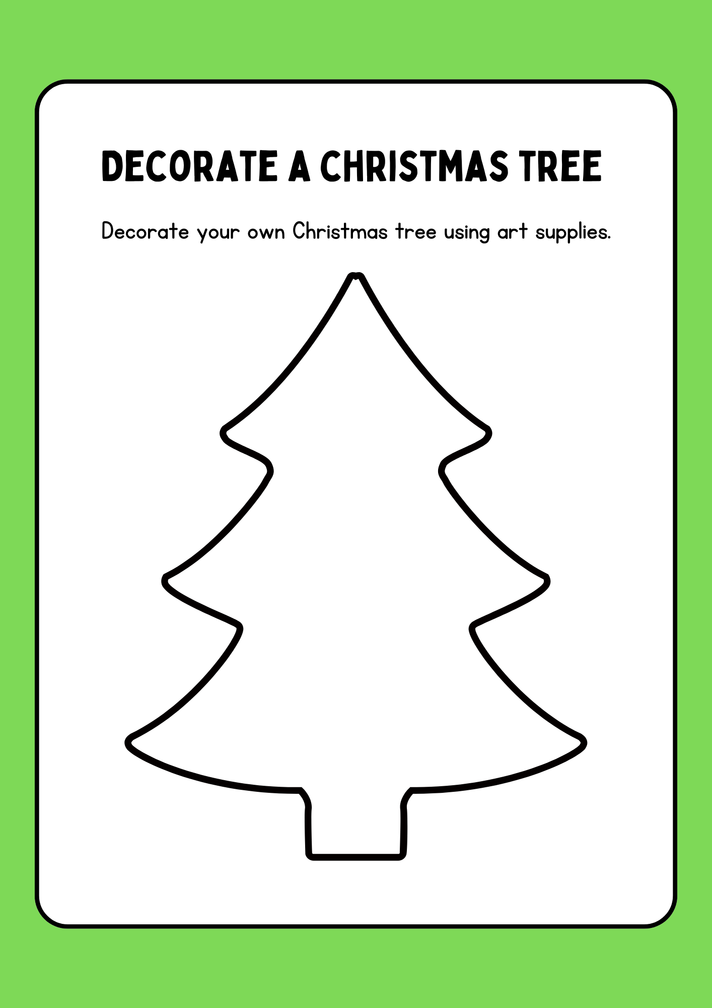 Decorate A Holiday Activity