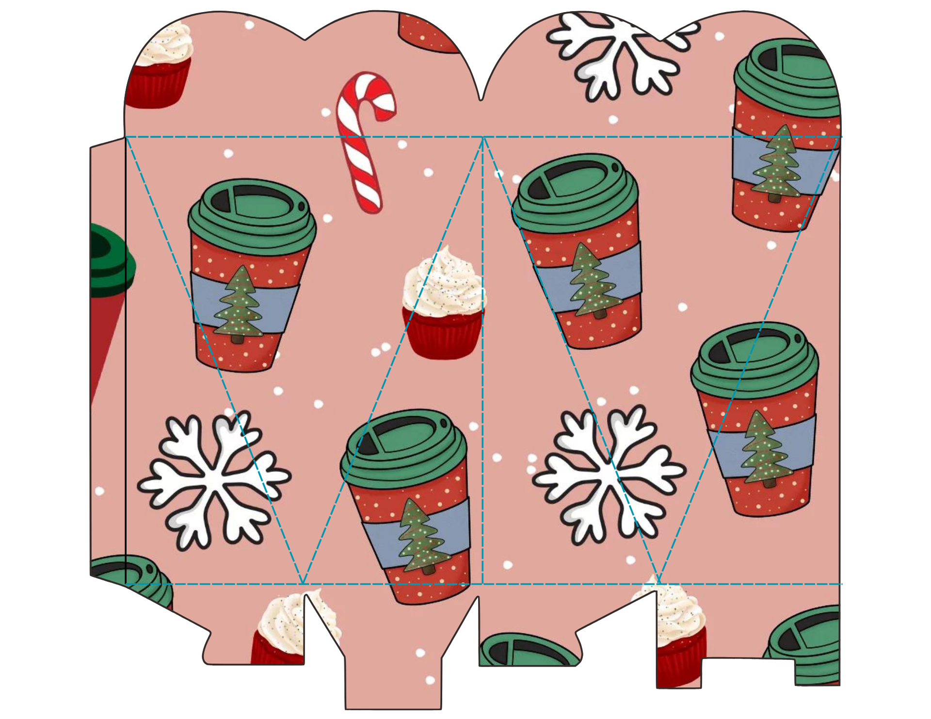 Christmas Candy Holder Heart Shape
