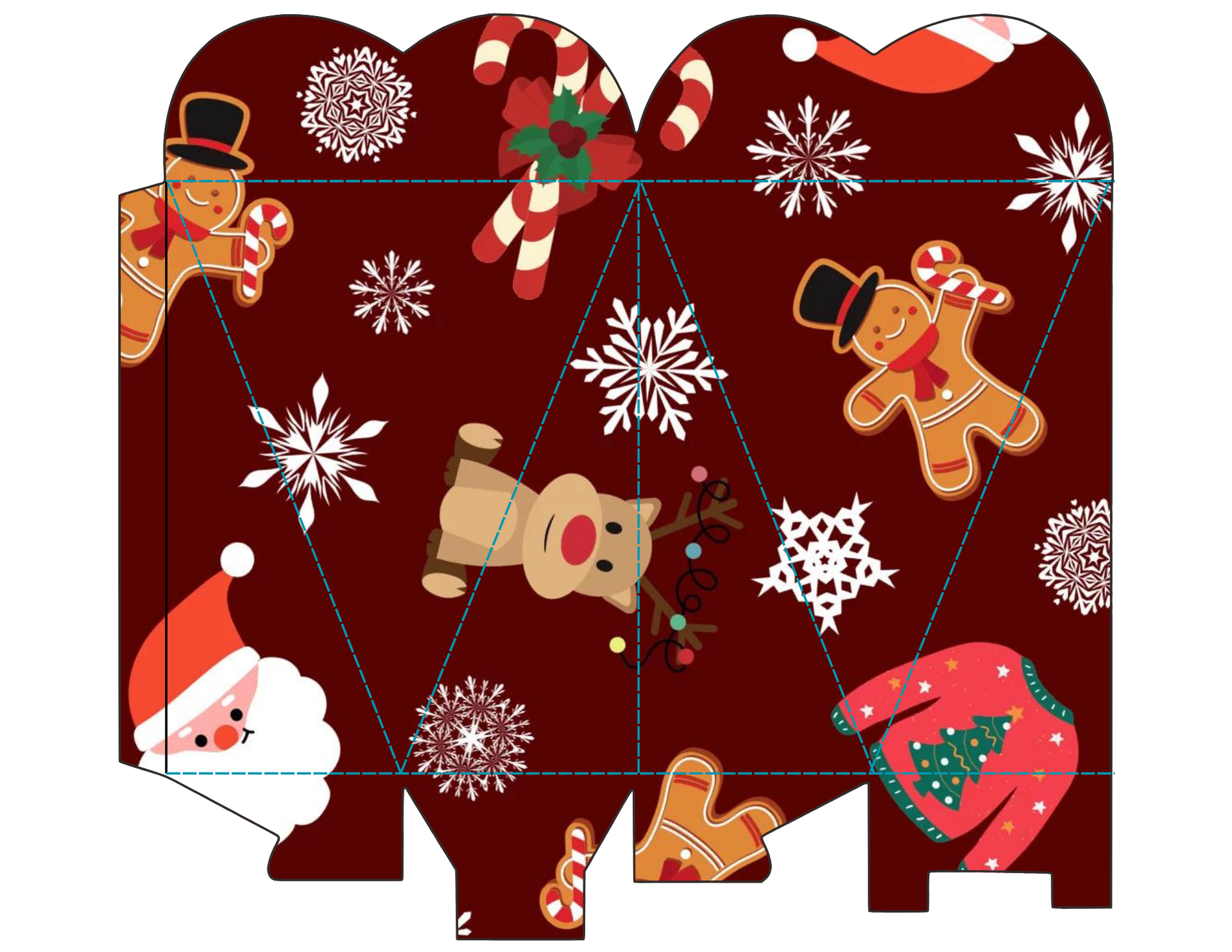 Christmas Candy Holder Heart Shape