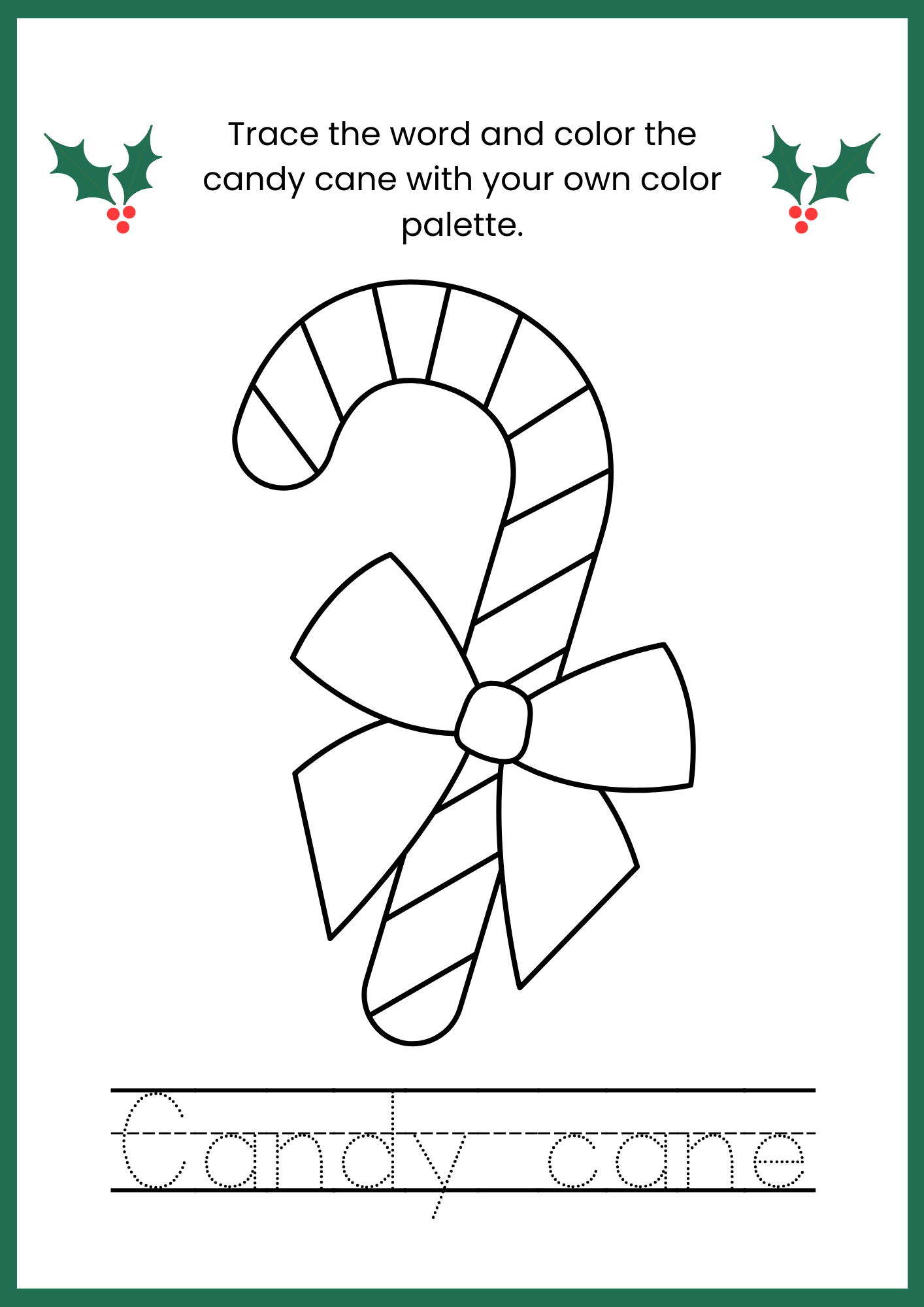 Christmas Trace and Color