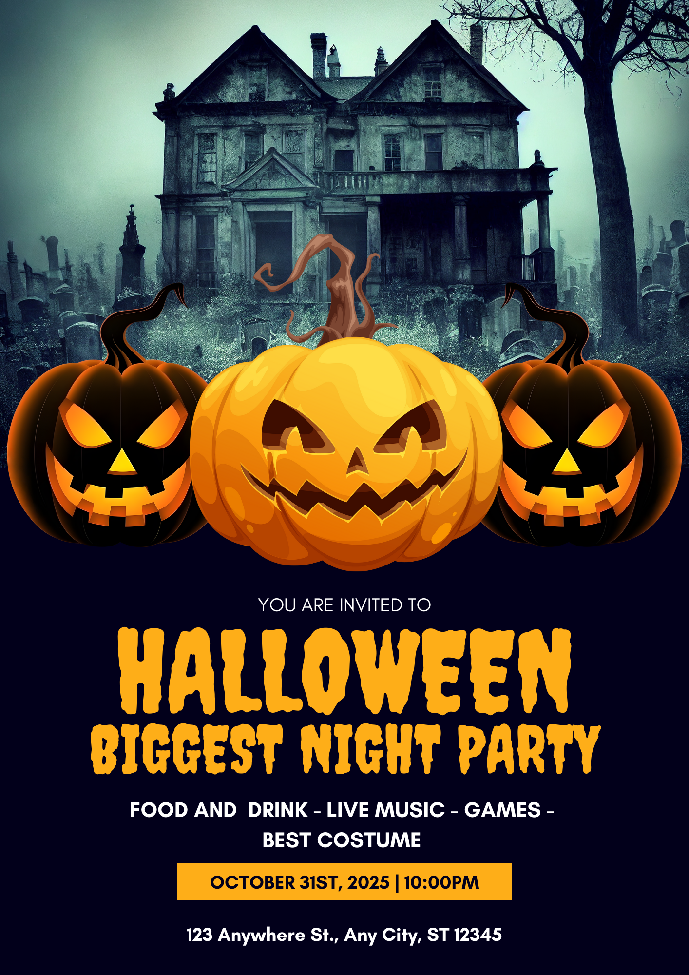 Halloween Trick Or Treat Flyer