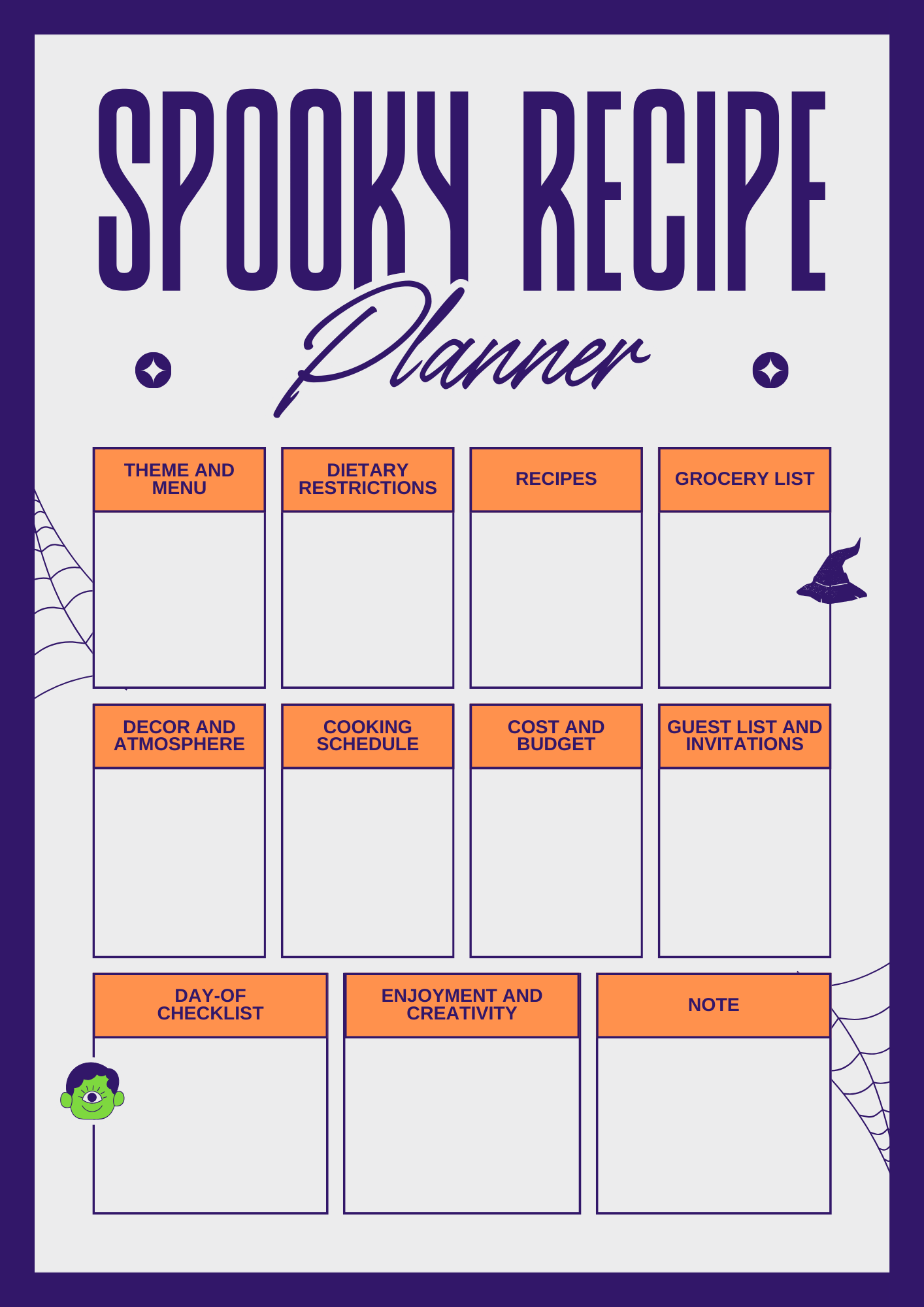 Halloween Planner