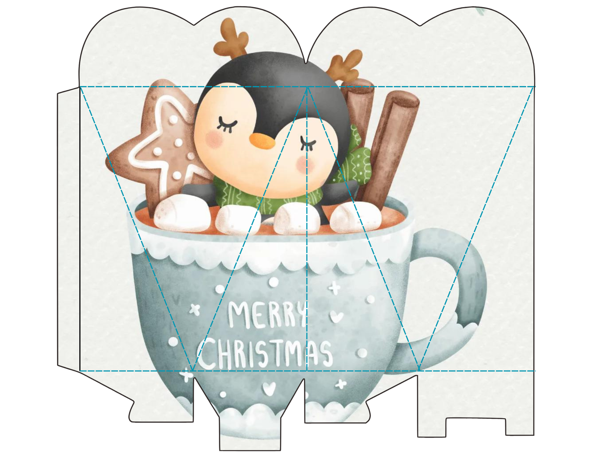 Christmas Candy Holder Heart Shape