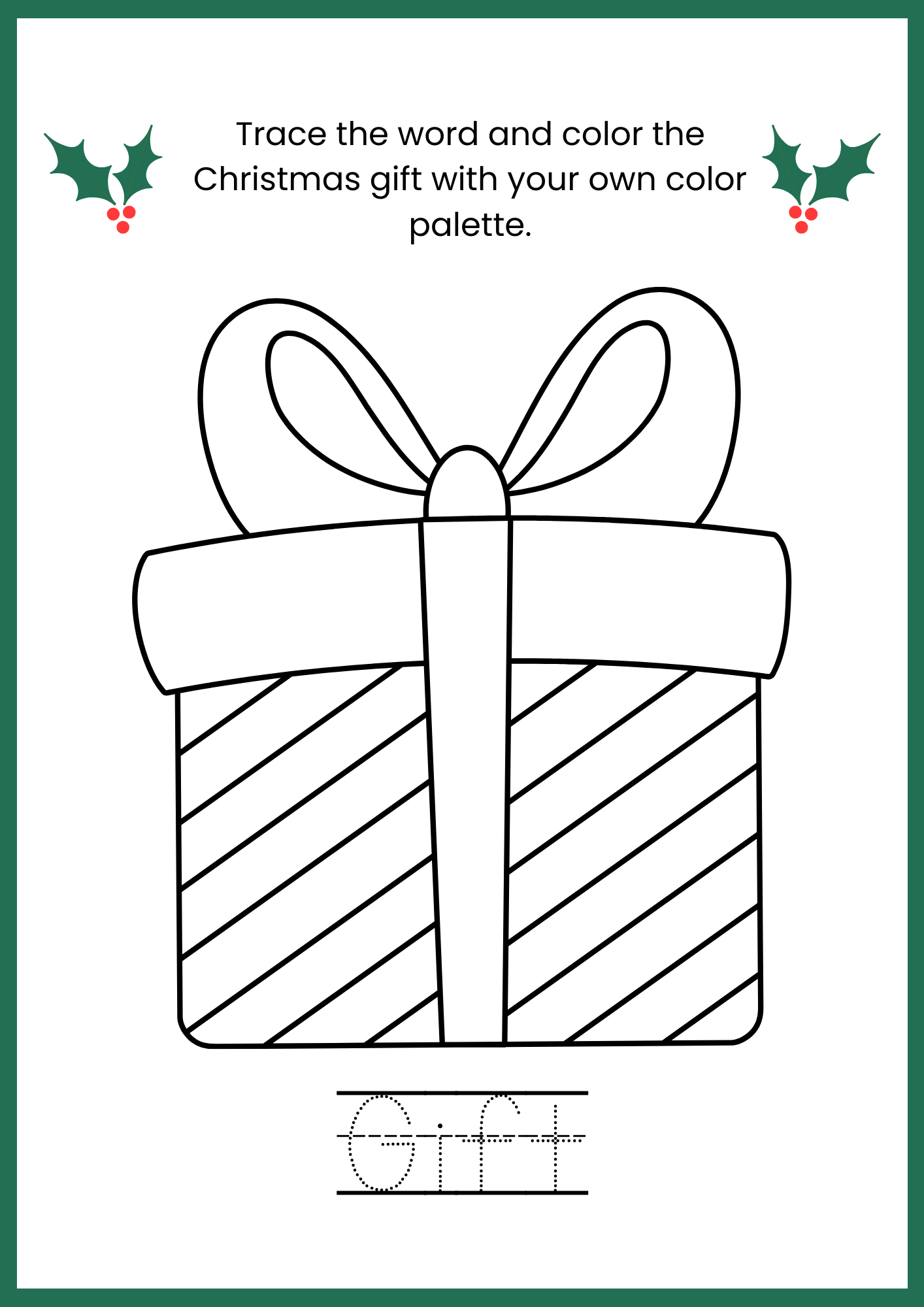 Christmas Trace and Color