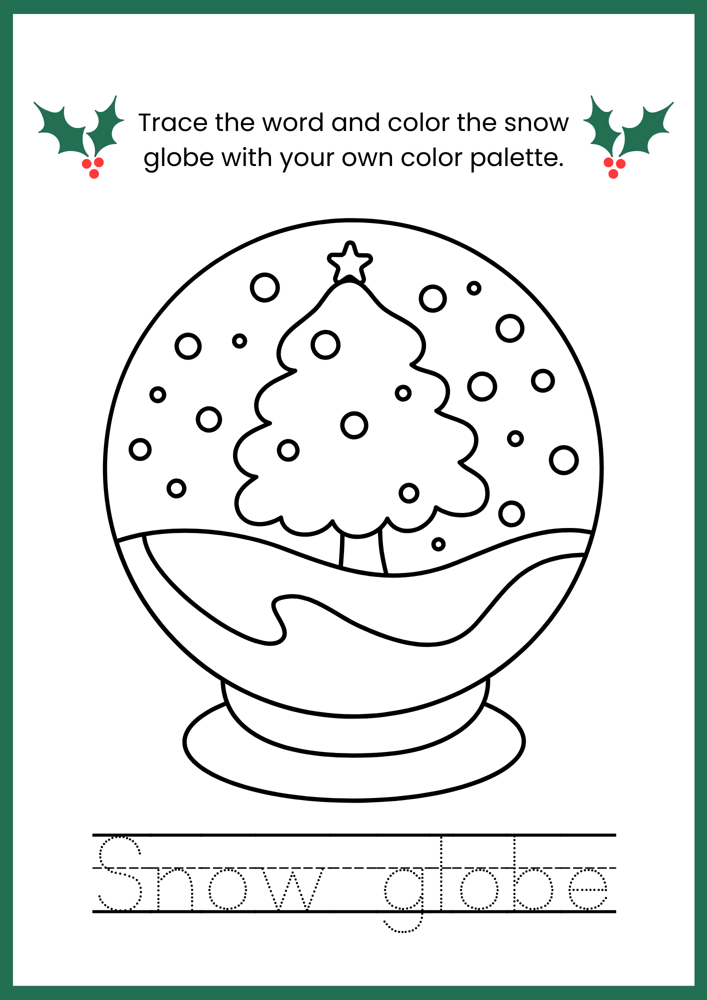 Christmas Trace and Color