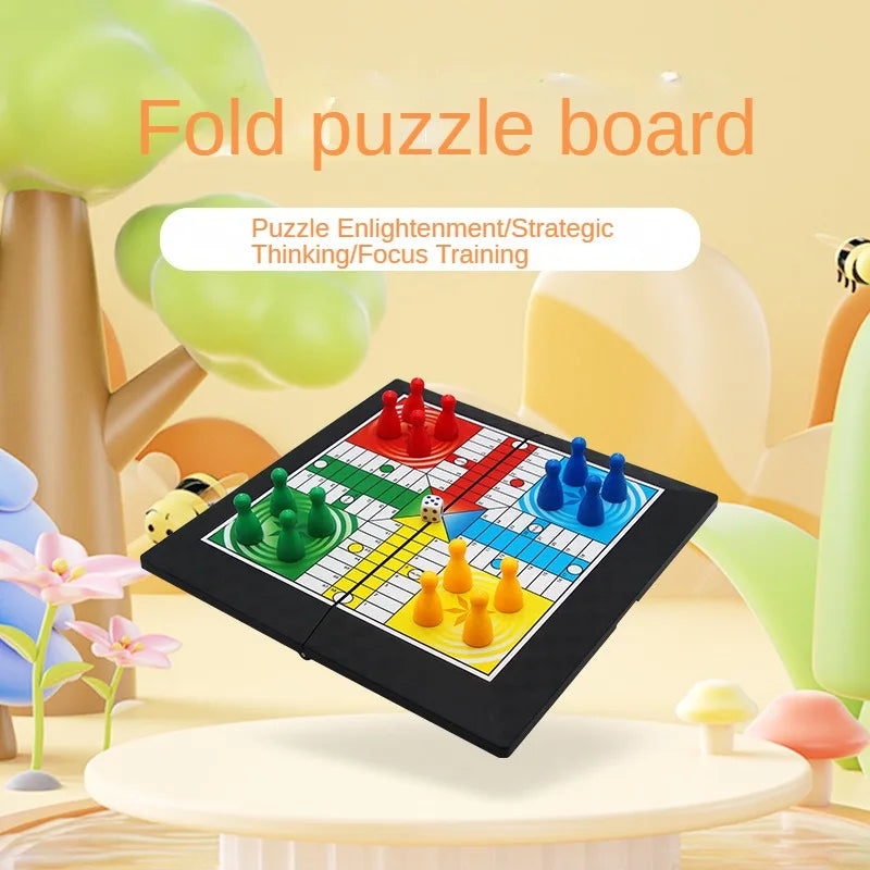Ludo Board Game with Foldable Board Classic Toy