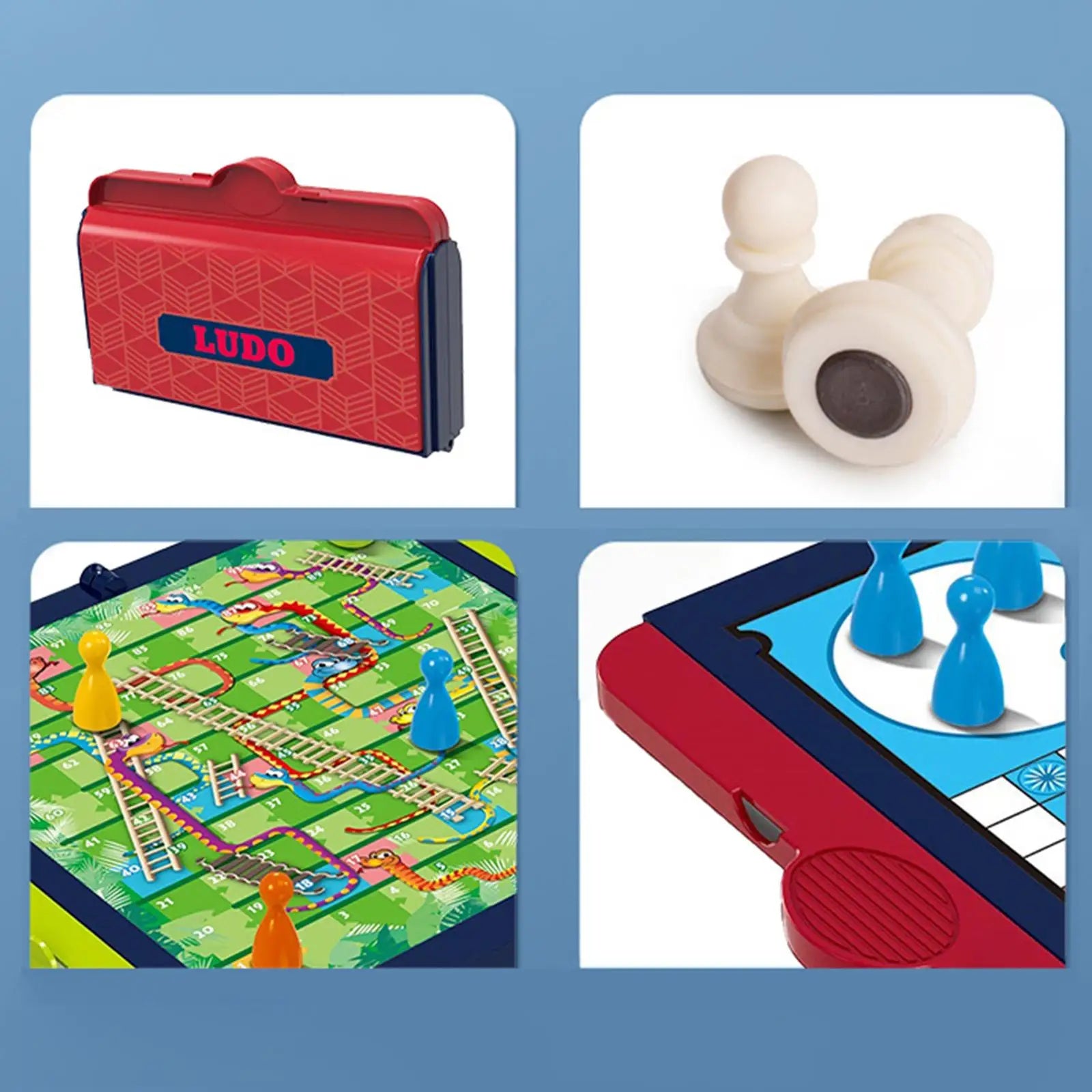 Ludo Board Game with Foldable Board Classic Toy