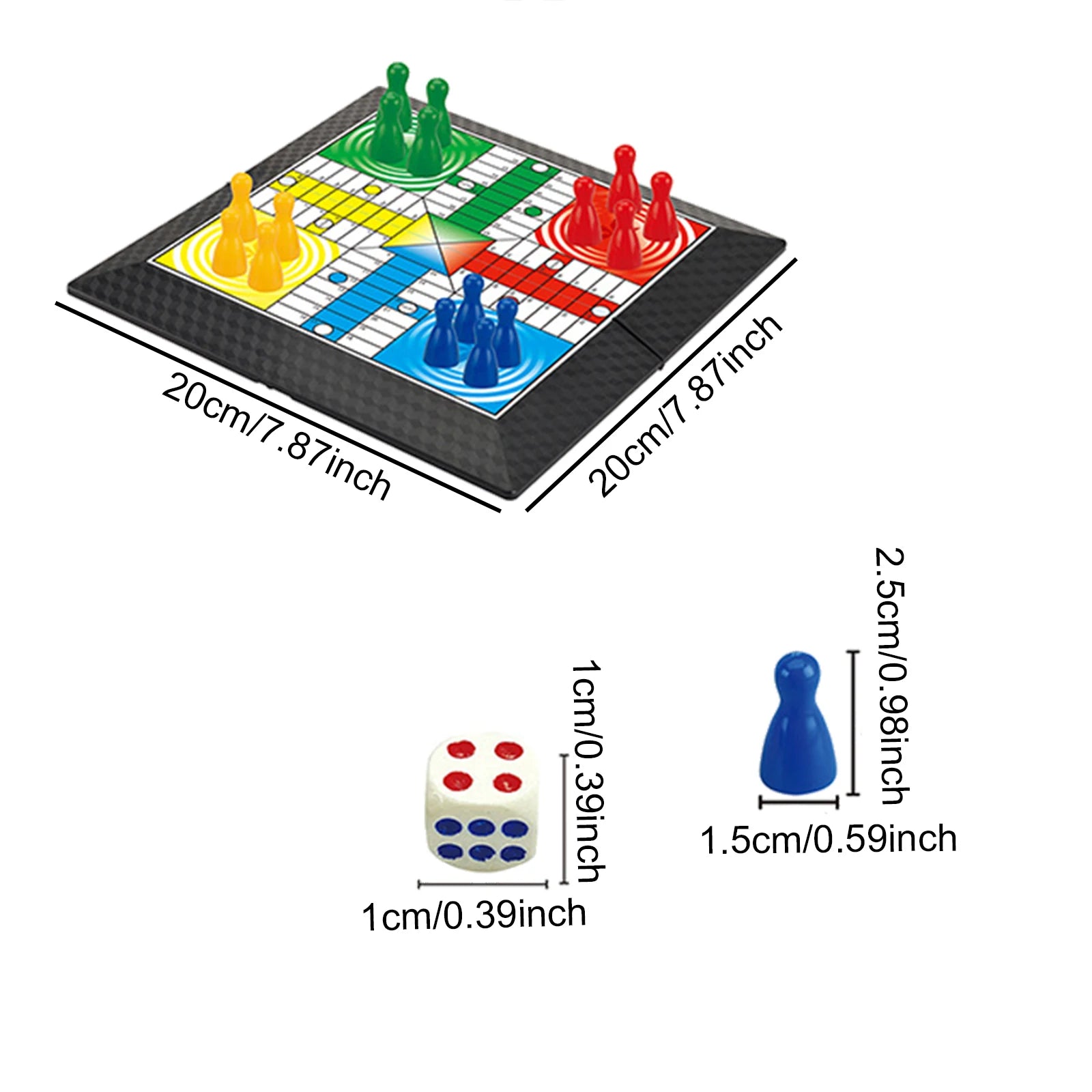 Ludo Board Game with Foldable Board Classic Toy