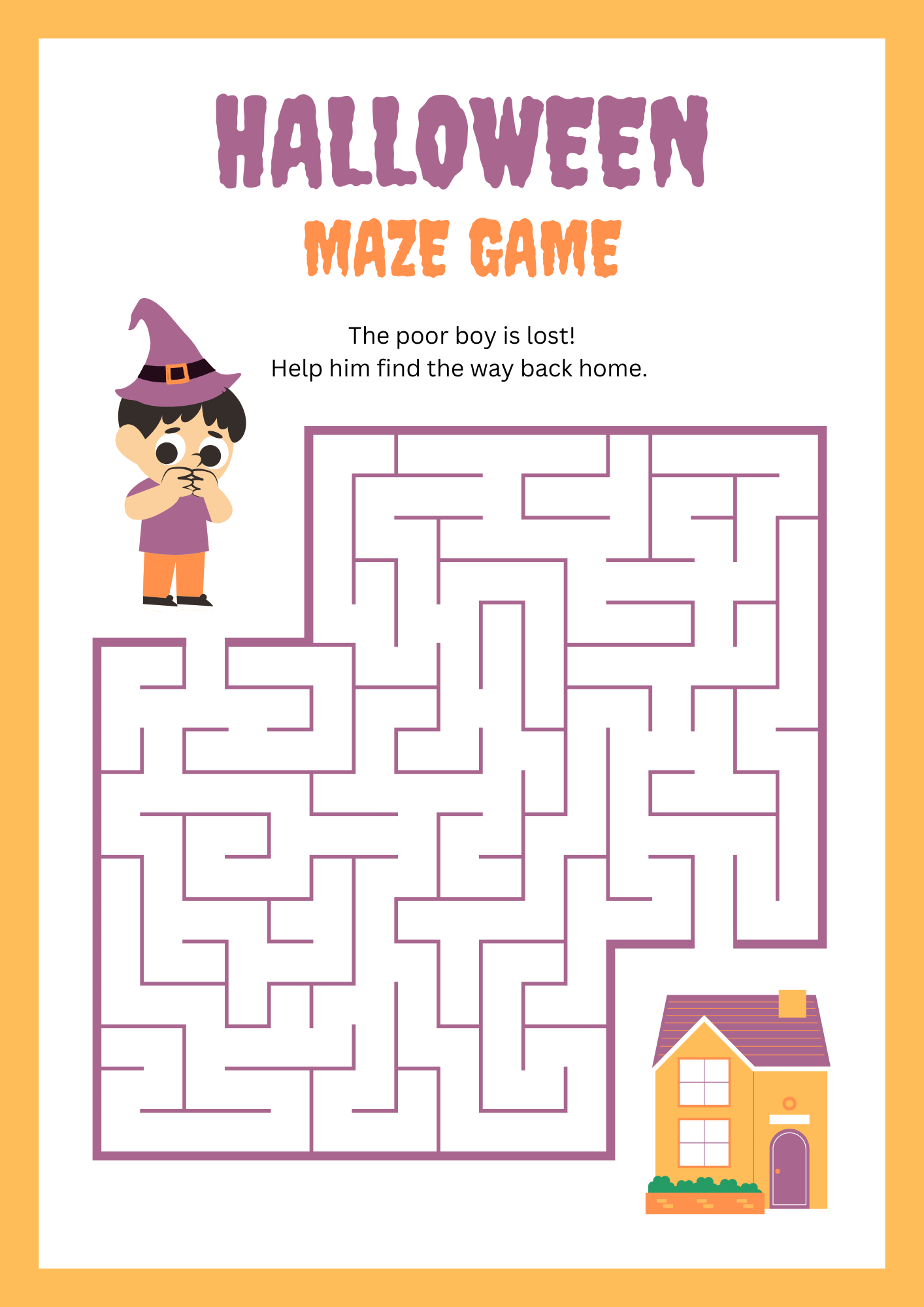 Halloween Maze Game