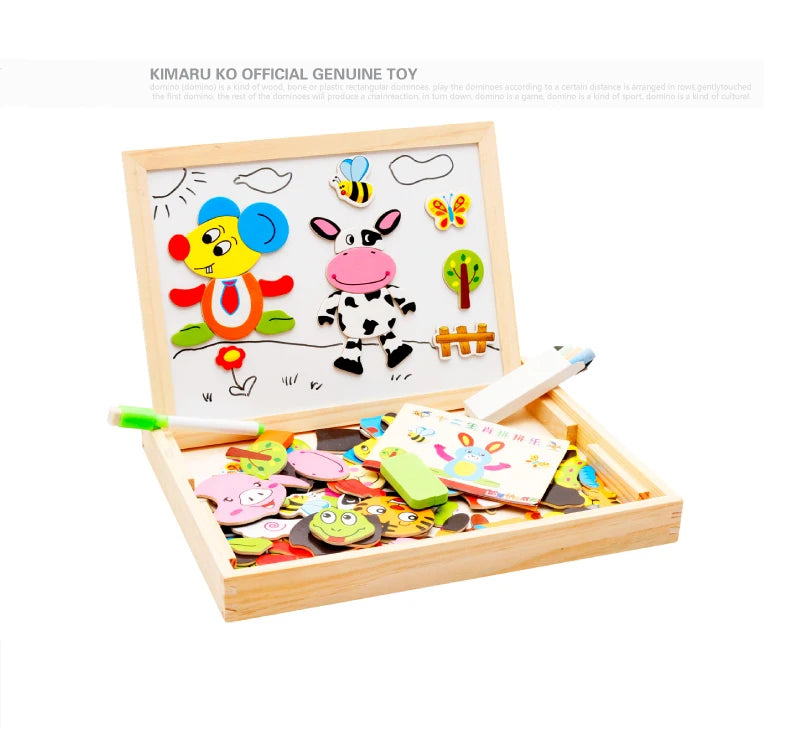 Wooden Multifunction Children Animal Puzzle