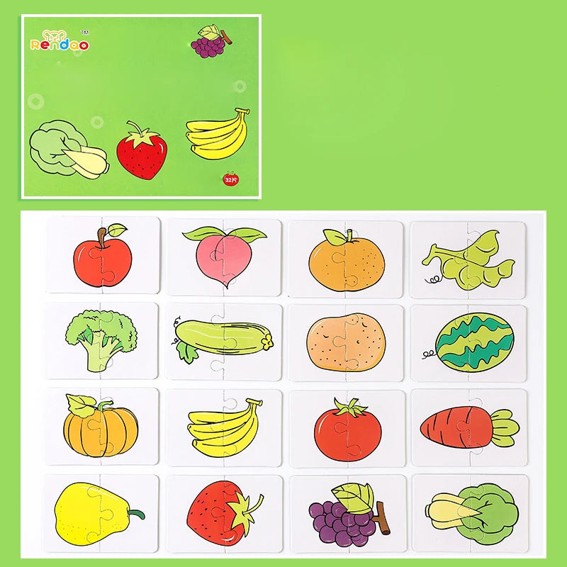 Wooden Puzzle Kids Montessori Alphabet