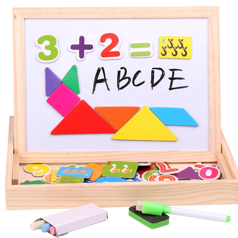 Wooden Multifunction Children Animal Puzzle