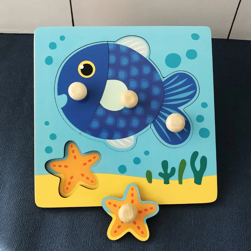 Wooden Puzzle Kids Montessori Alphabet