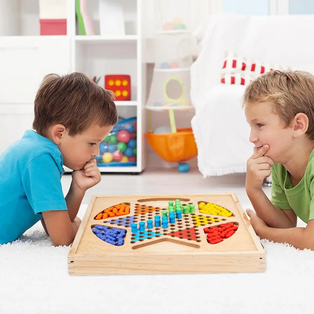 Board Game Set Classic Strike Wooden Game