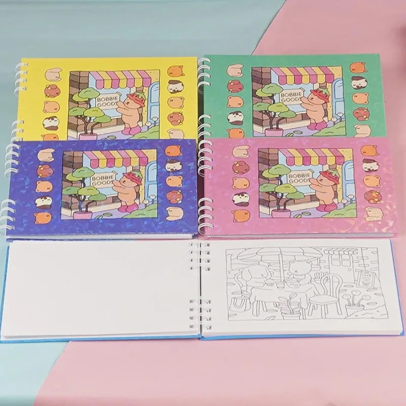 Cute Animal Character Coloring Book Kids