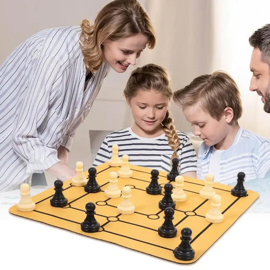 Nine Mens Morris Chess Game Set Traditional