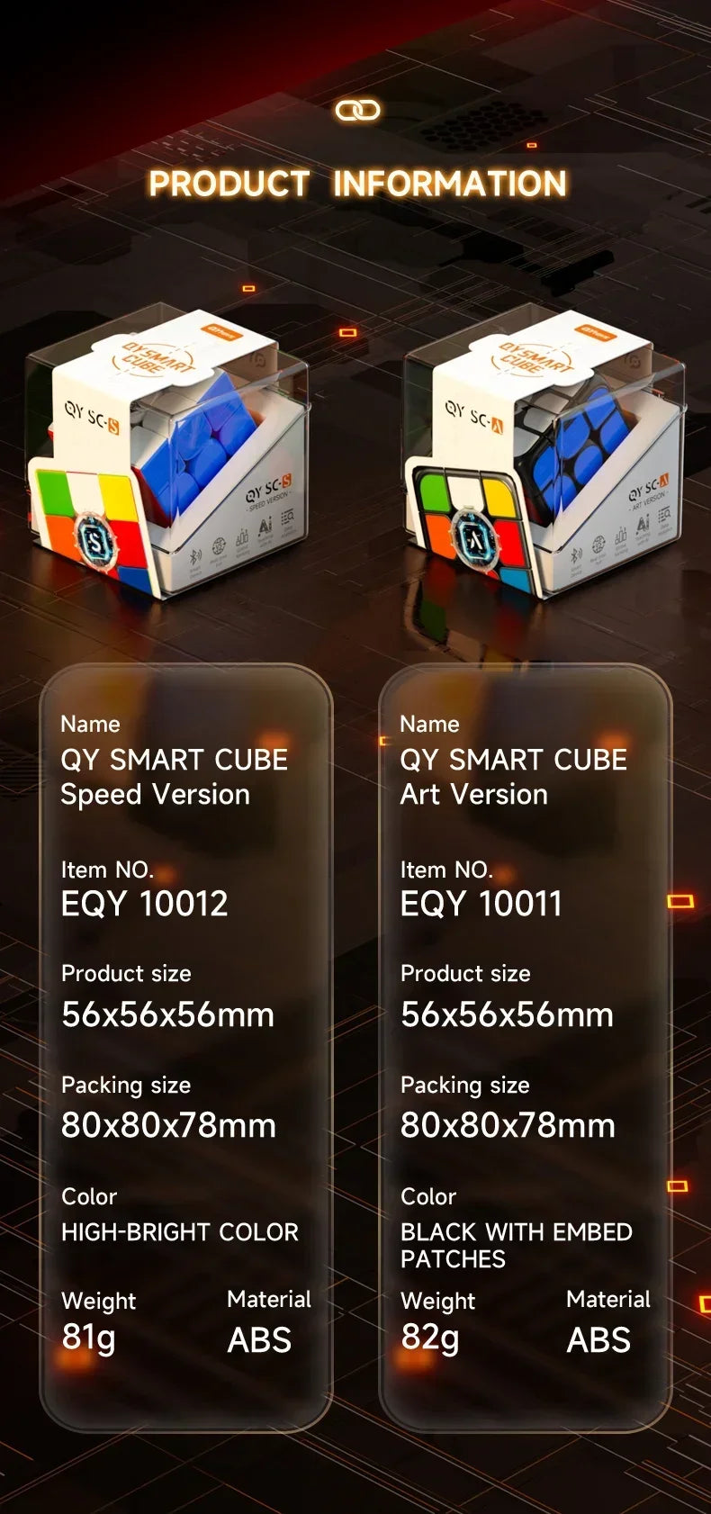 Qiyi Smart Cube 3x3 AI Magnetic Magic Cube