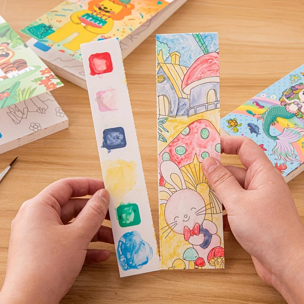 12 pages Children's Watercolor Coloring Book