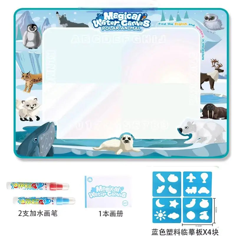 Oversized Magical Water Canvas pens Montessori