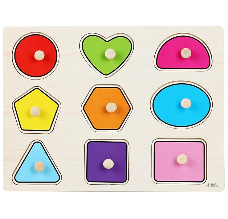 30cm Baby Toys Montessori Wooden Puzzle