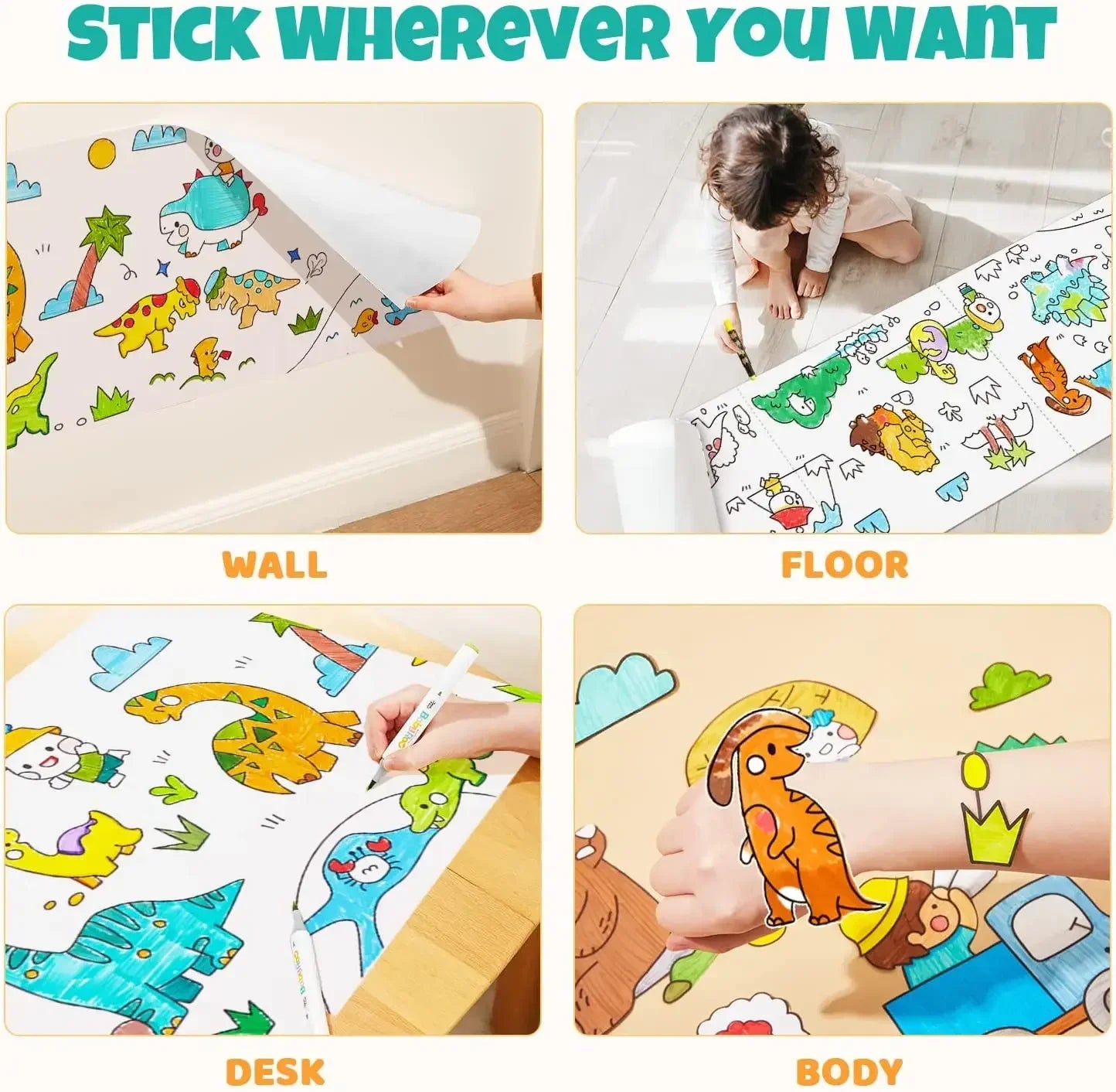 Ocean Car Dinosaur Princess Children Drawing