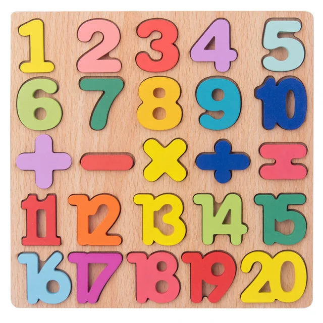 Wooden Puzzle Kids Montessori Alphabet