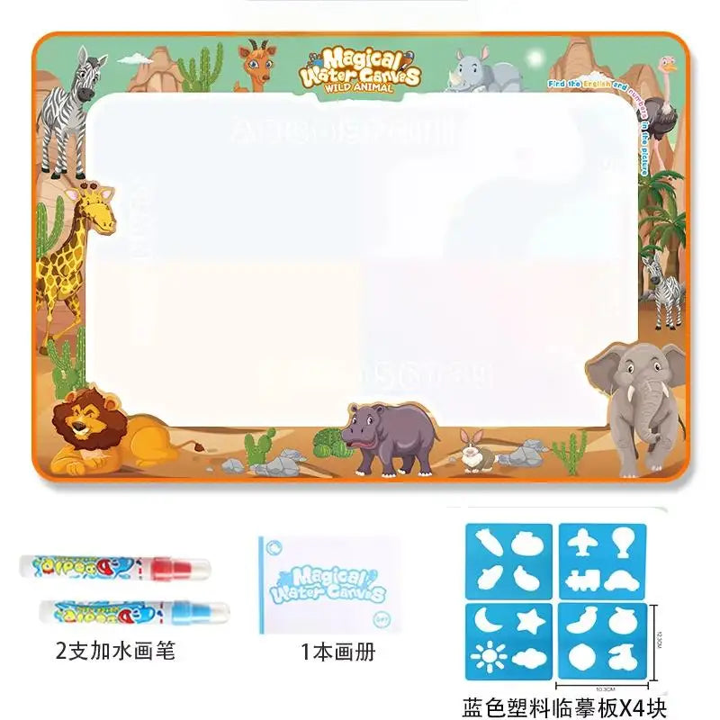 Oversized Magical Water Canvas pens Montessori