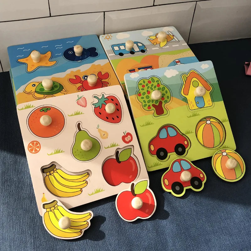 Wooden Puzzle Kids Montessori Alphabet