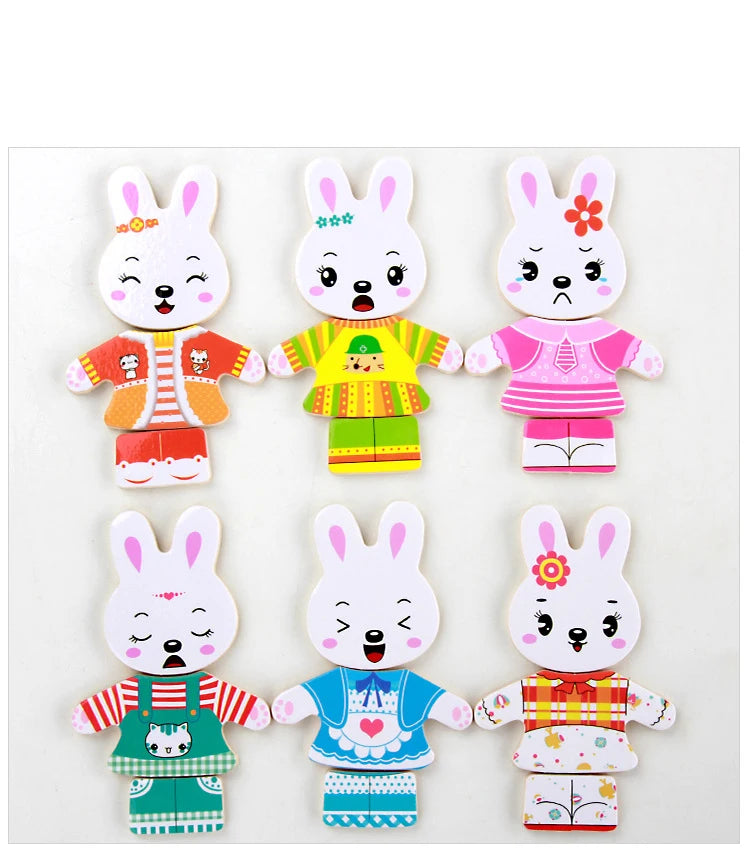 Montessori Little Bear Change Clothes Kids Early