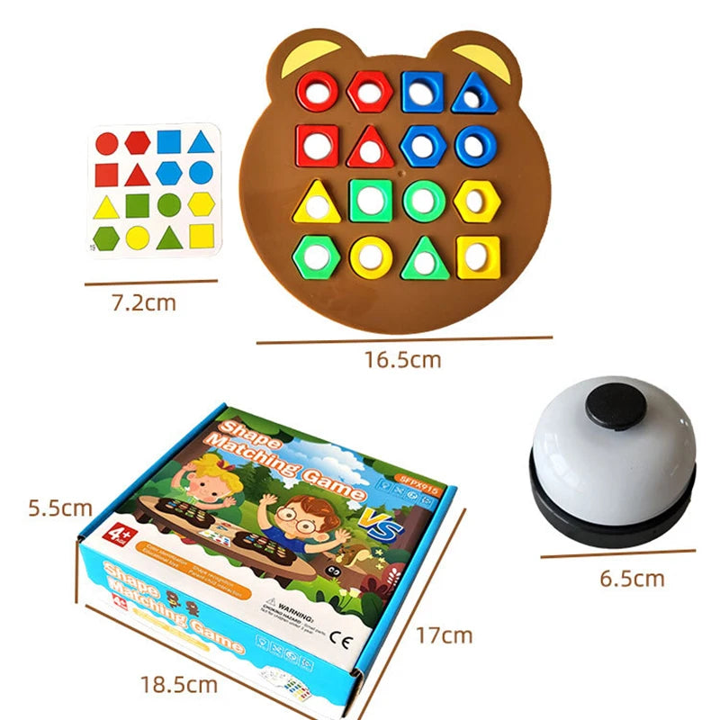 Children Matching Puzzle Toys Colors Geometric