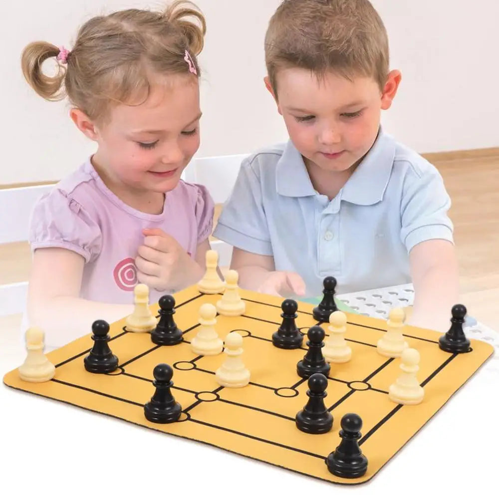 Nine Mens Morris Chess Game Set Traditional