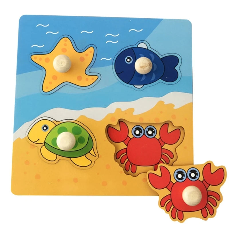 Wooden Puzzle Kids Montessori Alphabet