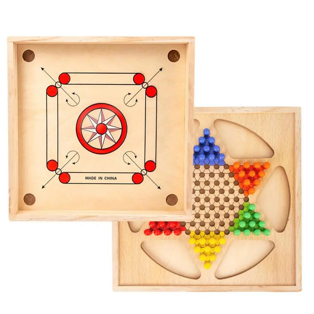 Board Game Set Classic Strike Wooden Game
