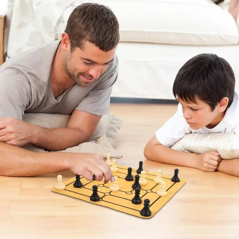 Nine Mens Morris Chess Game Set Traditional
