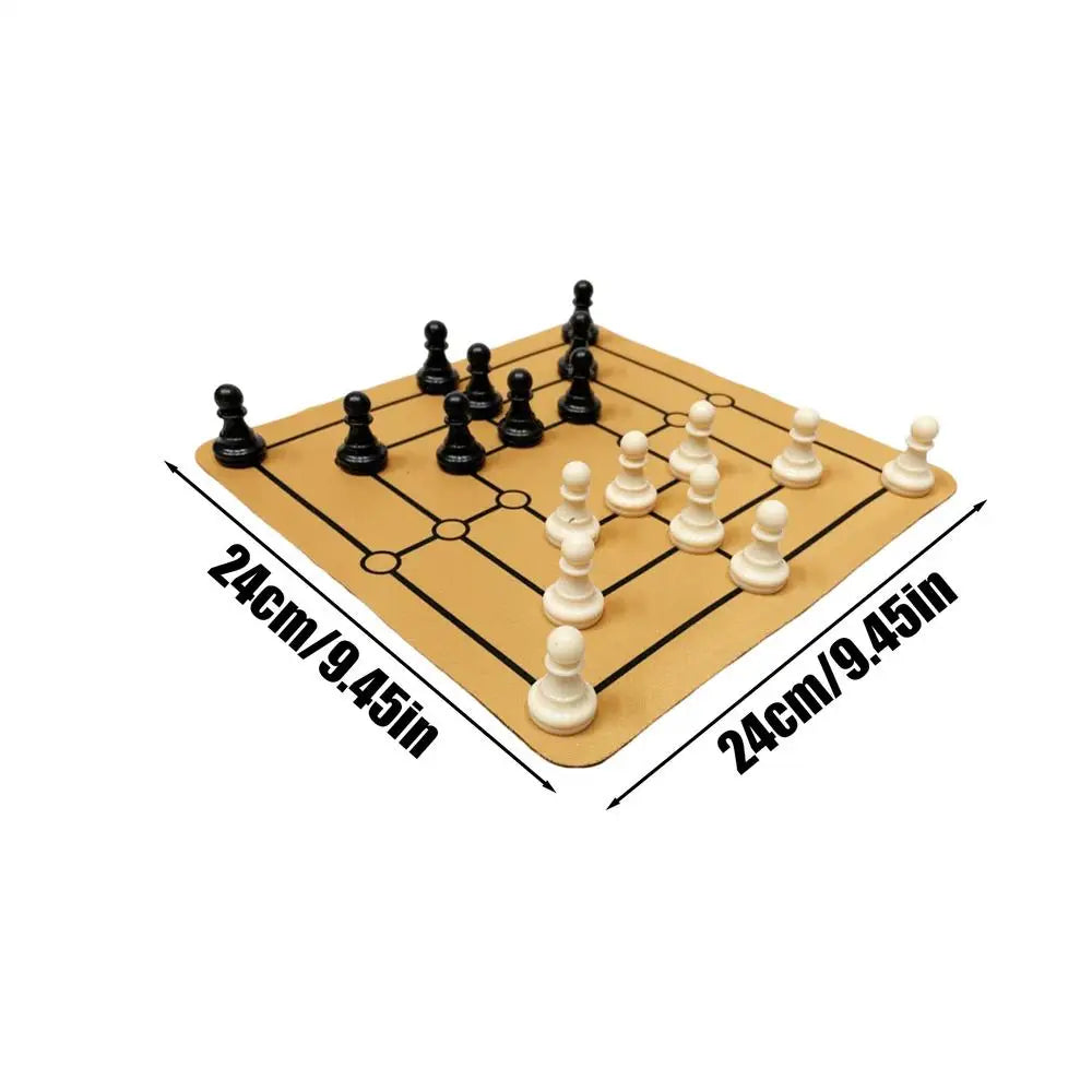 Nine Mens Morris Chess Game Set Traditional