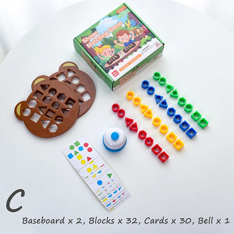 Children Matching Puzzle Toys Colors Geometric