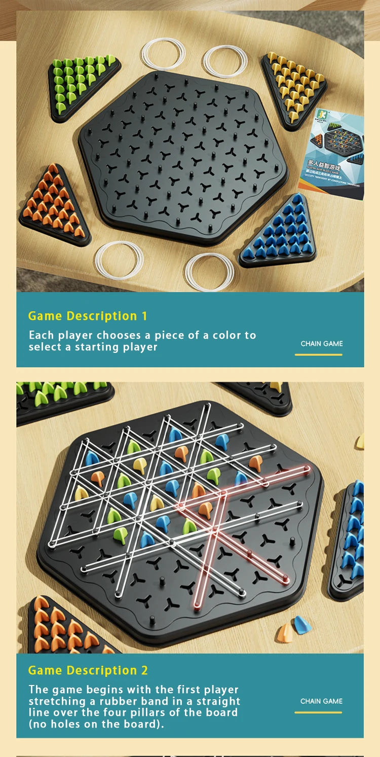 tapple board game Cross border triangle chain