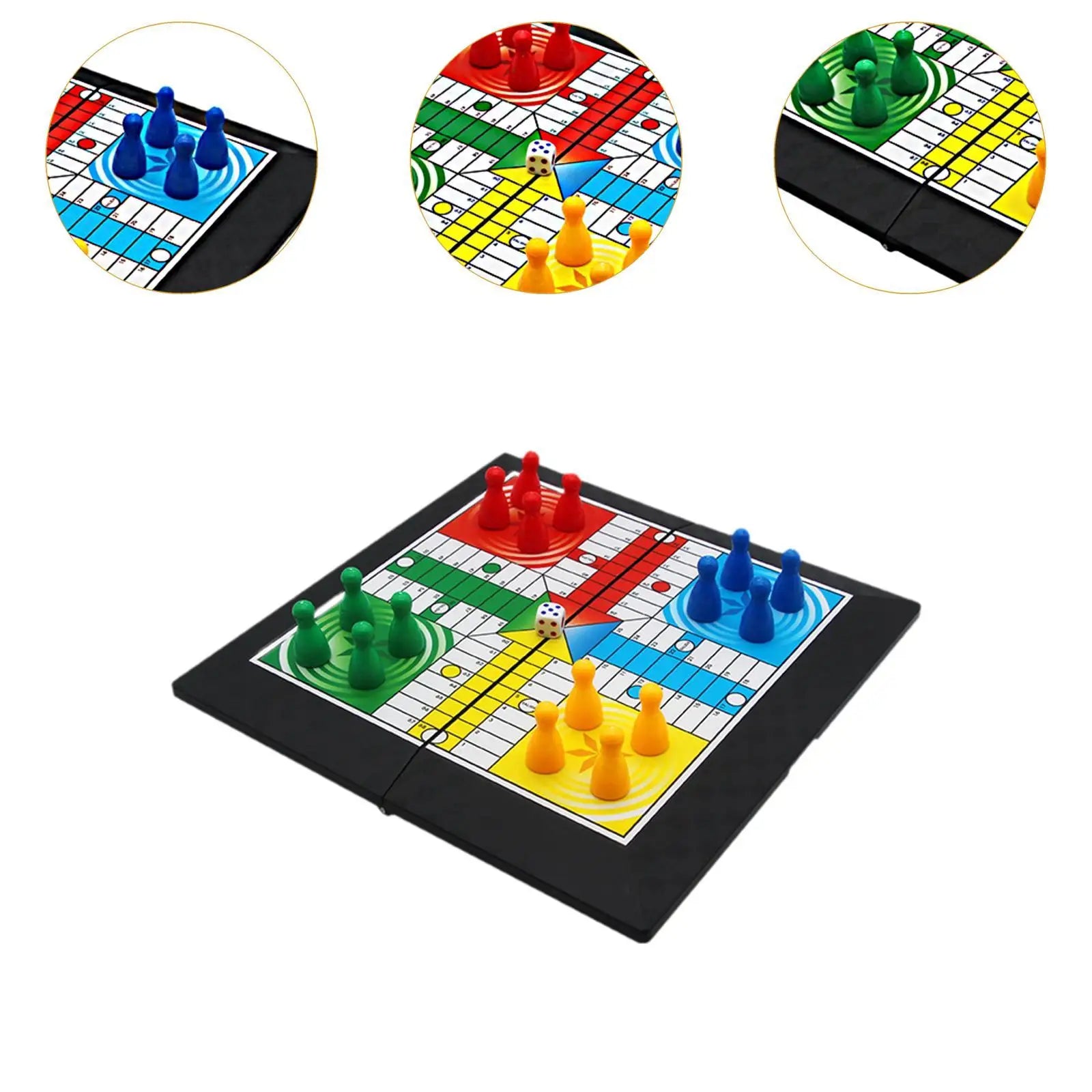Ludo Board Game with Foldable Board Classic Toy