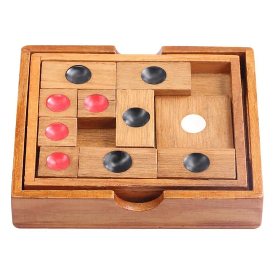 Classical Wooden Slide Escape Puzzle Brain