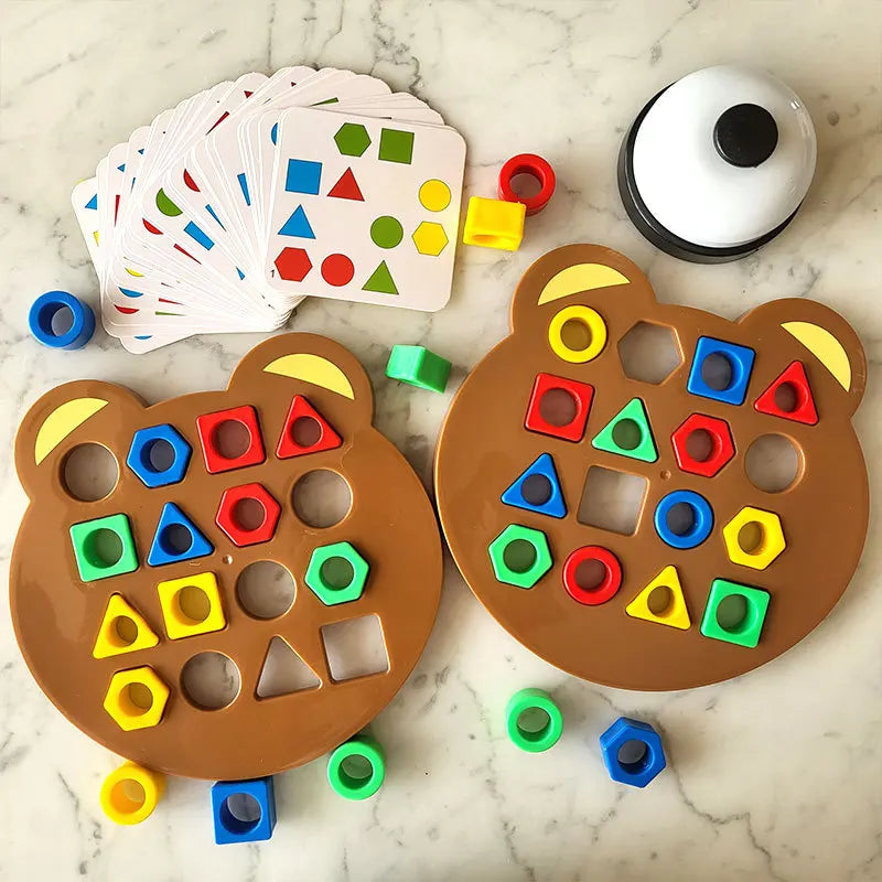 Children Matching Puzzle Toys Colors Geometric